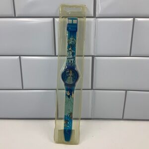 Vintage Fantasma Disney Cinderella Holographic Watch Blue Strap NIB